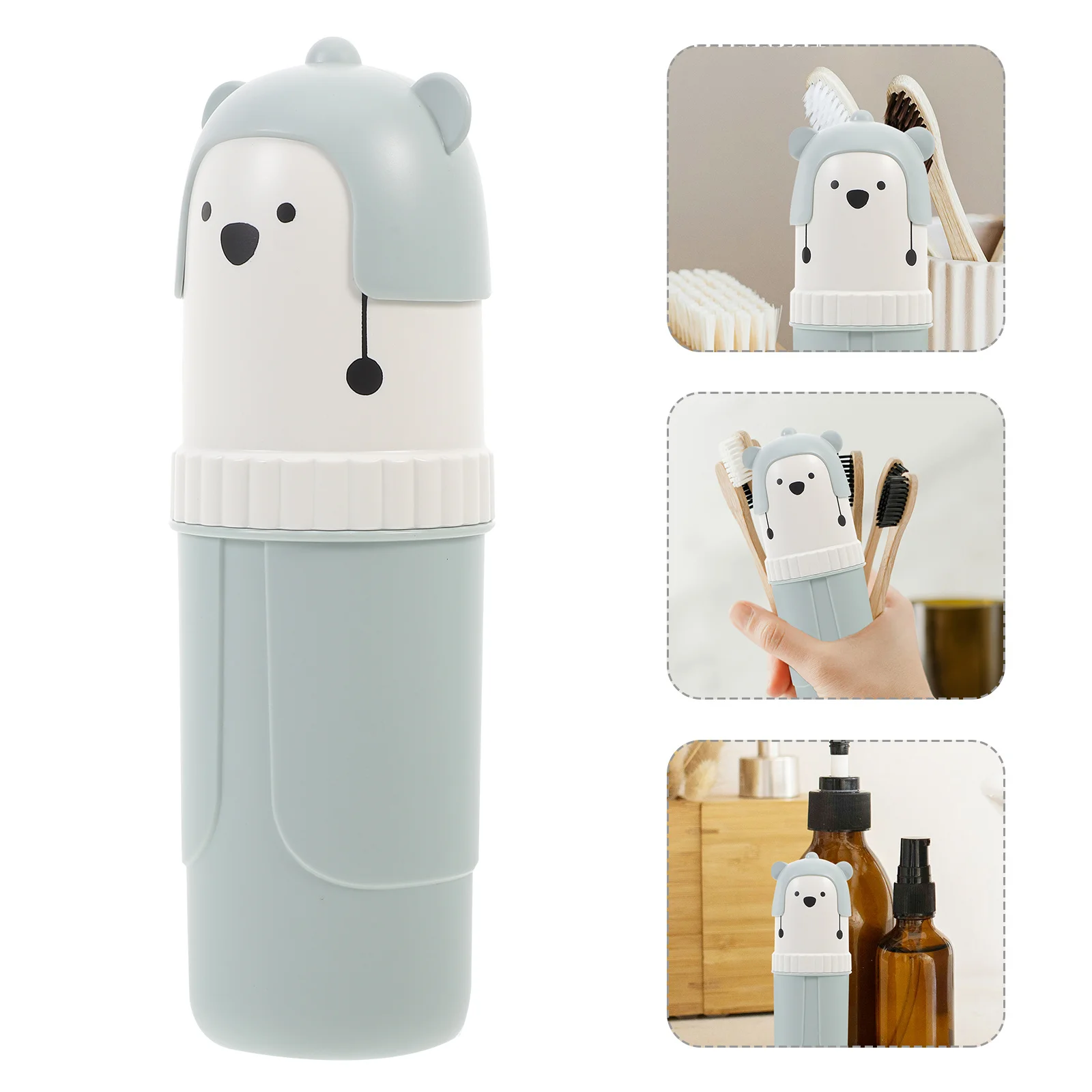 

Toothbrush Box Portable Travel Toothbrush Holder Reusable Plastic Toothpaste Storage Case Detachable For Outdoor Trip Hotel