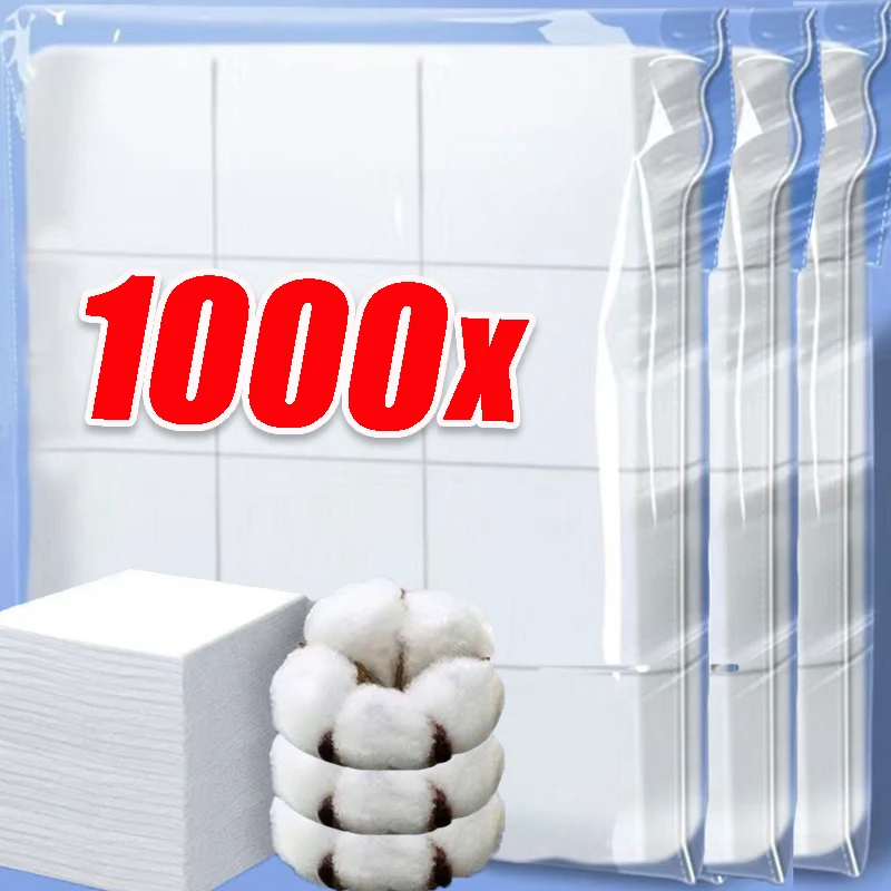 

50-1000PCS Large Square Makeup Removal Cotton White Lock The Water Without Dropping The Floc Cotton Pads Skin Care Cleaning Tool
