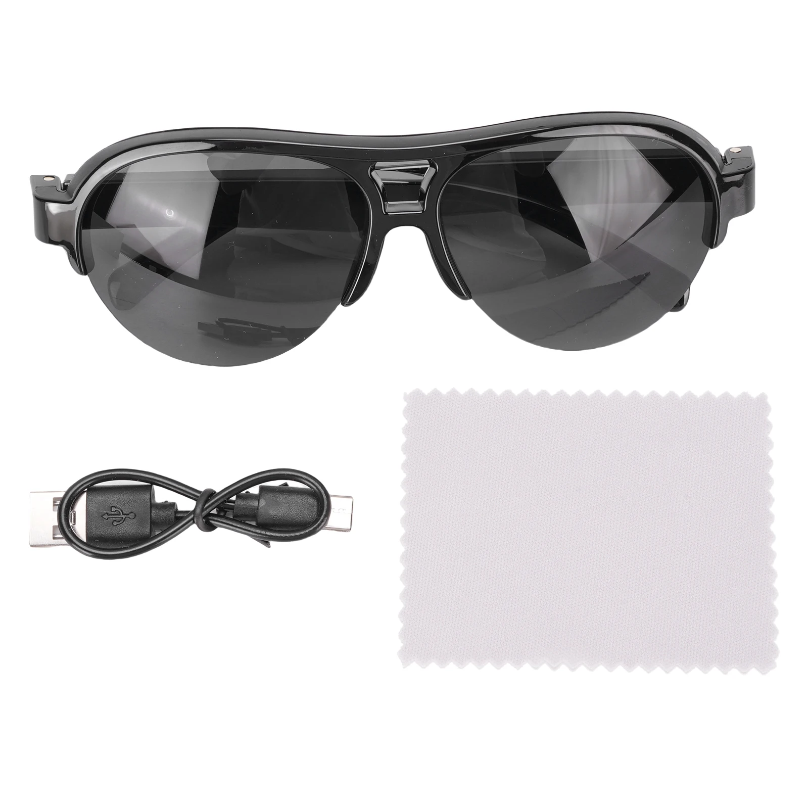 

AI Smart Glasses Support 144 Translation Bluetooth 5.4 IP65 Rain Proof Touch Control Sound Assistant Compatible Smart Sunglasses