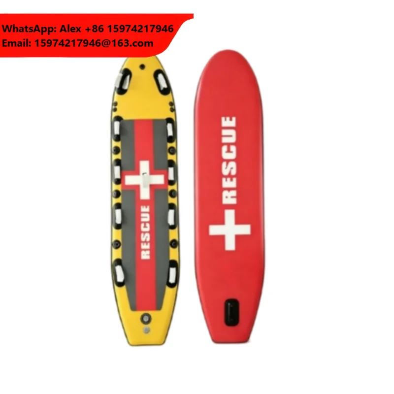 Factory Wholesale Inflatable Rescue Board With Repair Kit & Backpack Outdoor Life Guard Rescue Surf Board