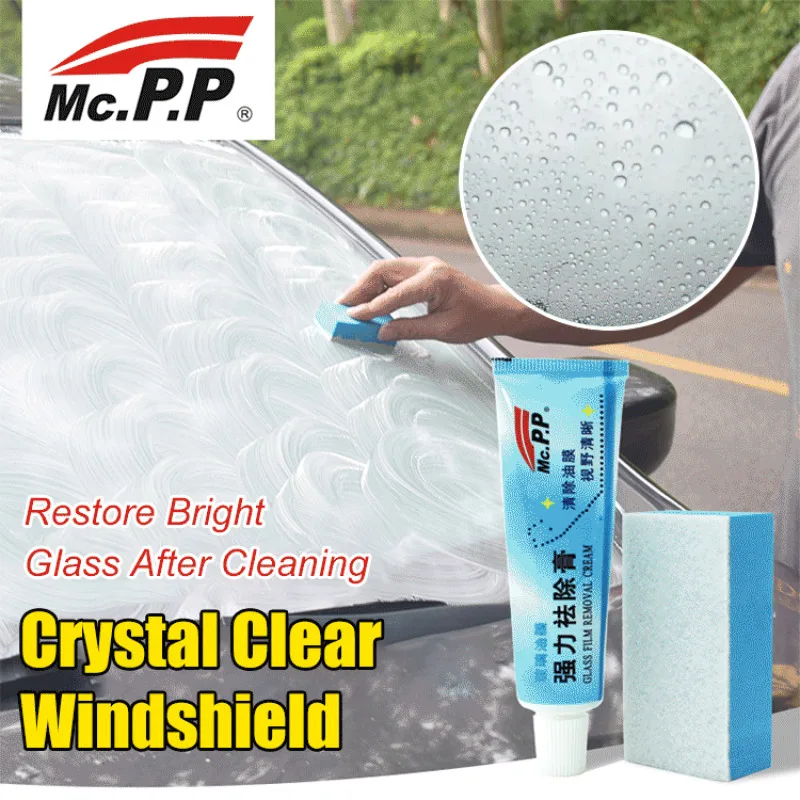 

Car Glass Polishing Degreasers Cleaner Oil Film Remove Polish Paste for Bathrooms Window Windshield Maintenance Windscreen Care