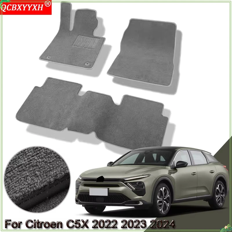 For Citroen C5X 2022 2023 2024 Custom Car Floor Mats Waterproof Non-Slip Floor Mats Internal Protection Carpets Rugs Accessory