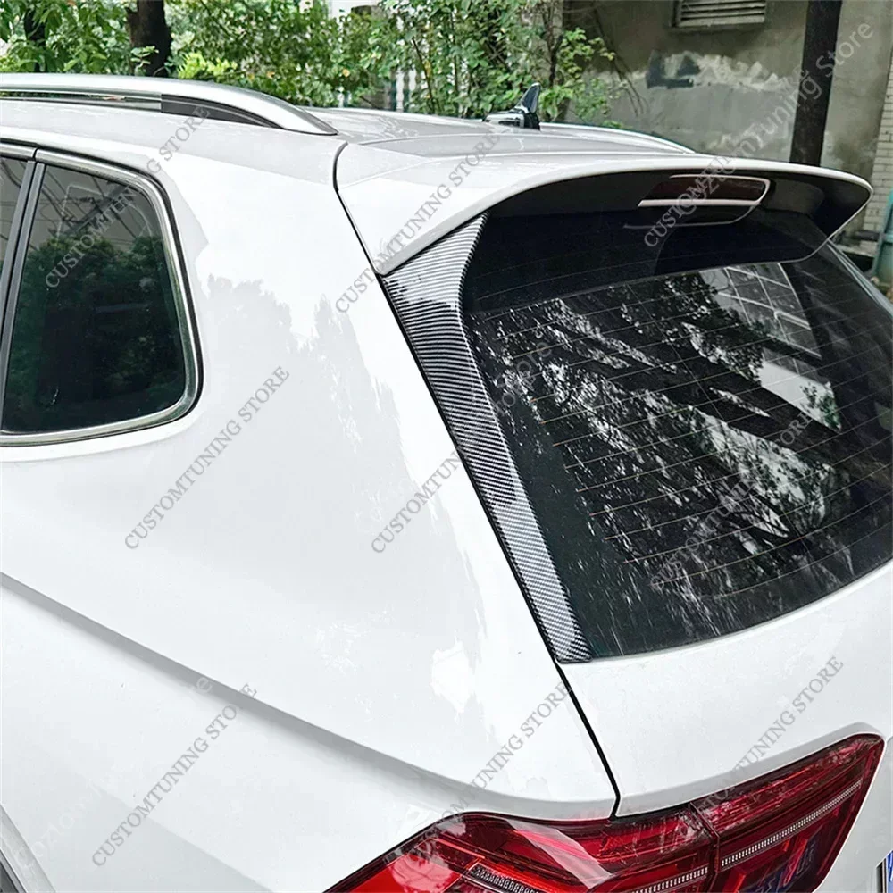 Car Rear Window Spoiler Splitter For VW Tiguan MK2 TSI TDI R R-Line Gloss Rear Trunk Window Tail Wing Bodykit 2017-2023 Tuning