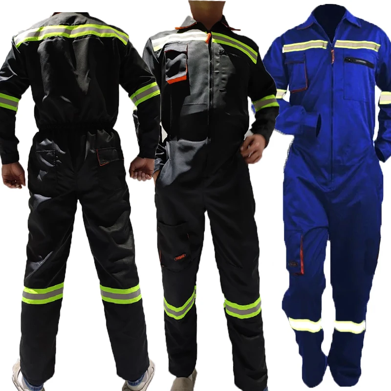 Work Overalls Men's Working Coverall Welding Suit Car Repairman Uniforms Workshop Mechanical Jumpsuit Hi Vis Safe Work Clothing