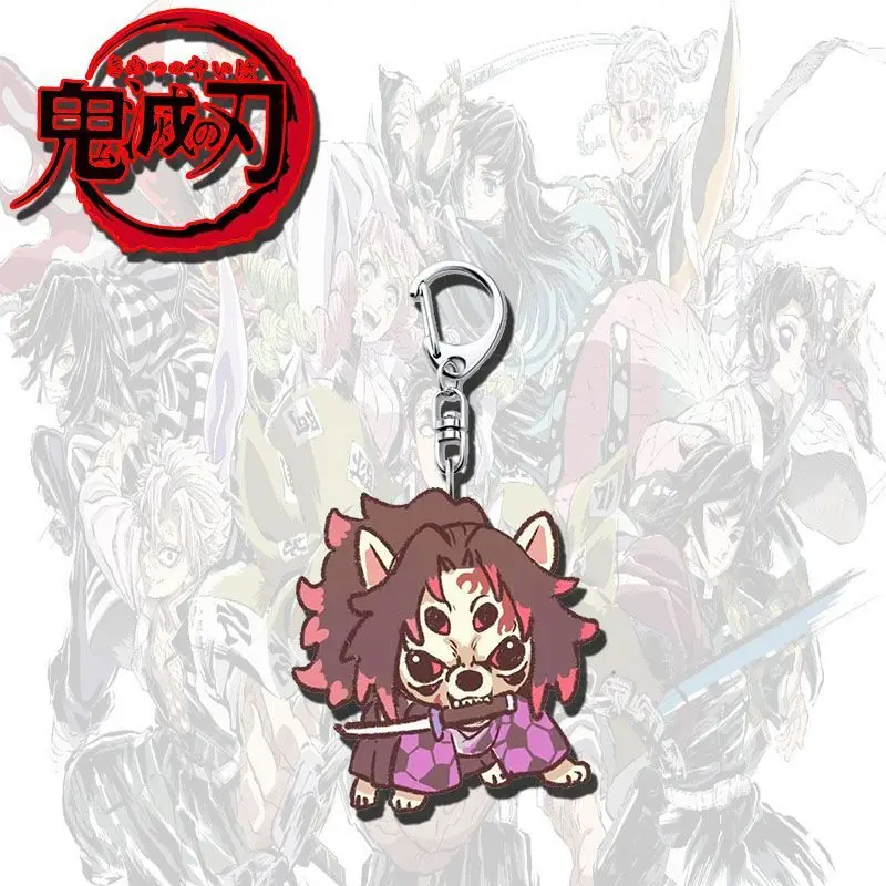 Portachiavi in acrilico cartone animato anime Hantengu Gyokko Douma Zaino Borsa Ciondolo Accessori decorativi Portachiavi in acrilico regalo