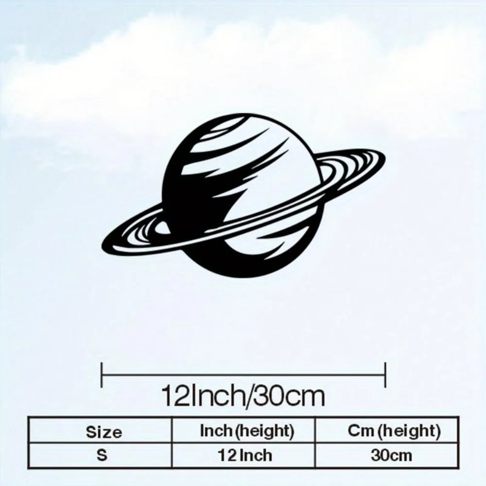 CIFbuy 2D Flat Retro Iron Planetary System Metal Wall Art Weather-Resistant Solar Jupiter Decor for Home Office