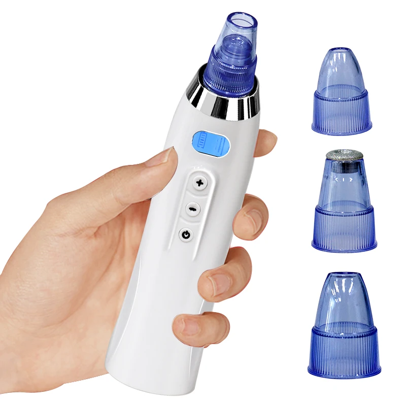 Electric Acne Remover Point Noir Blackhead Vacuum Extractor Tool Black Spots Pore Cleaner Handheld Diamond Dermabrasion Machine