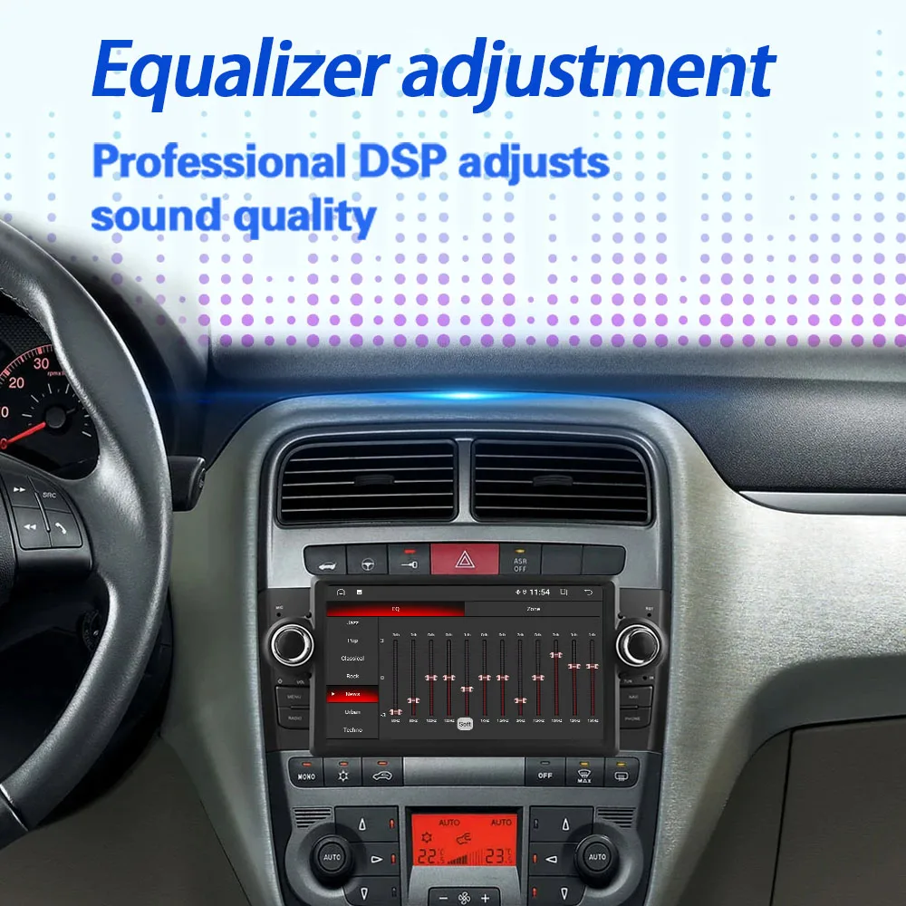 7 inch Android Auto For Fiat Grande Punto Linea 2007 - 2012 Car Radio Stereo Navigation GPS Multimedia Video Player 4G Carplay