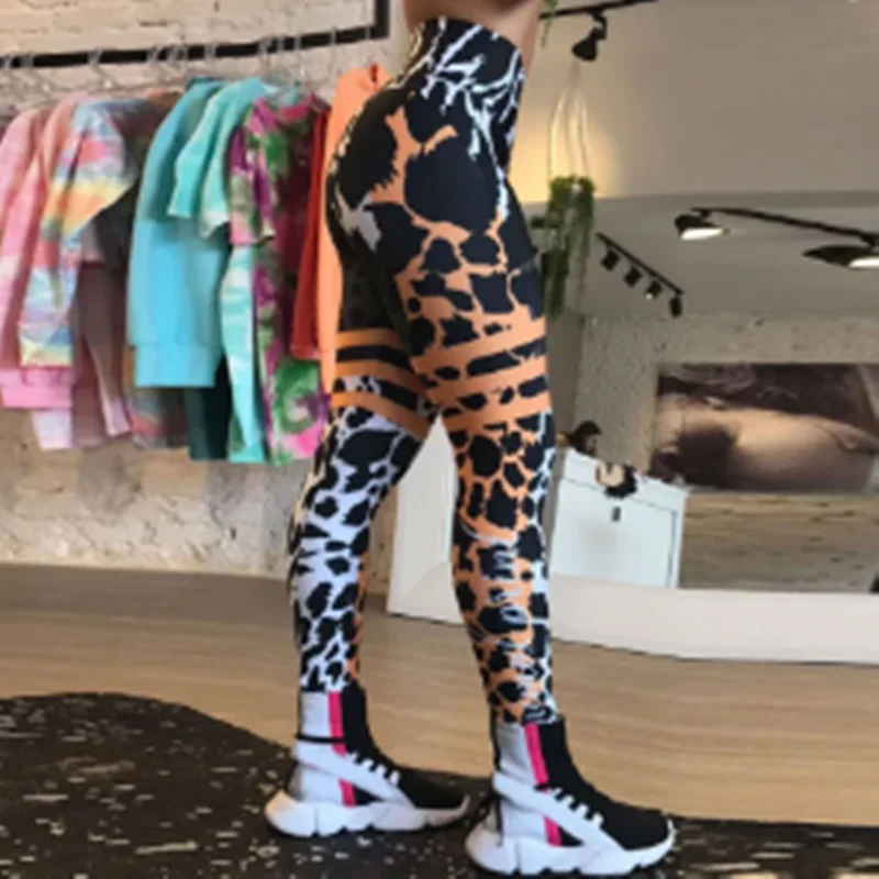 Color Sport Leggings Women 3D Printing Tights Yoga Pants Gym Leggin Ladies Seamless Leggins for Female Leginsy Sexy