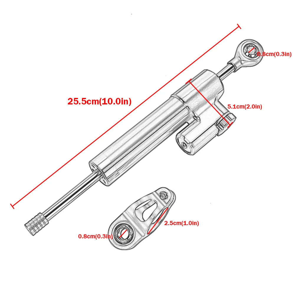 For Yamaha YZF R15 V3 2017 2018 2019 2020 Damper Steering StabilizerLinear Reversed Safety Control Motorcycle Parts with bracket