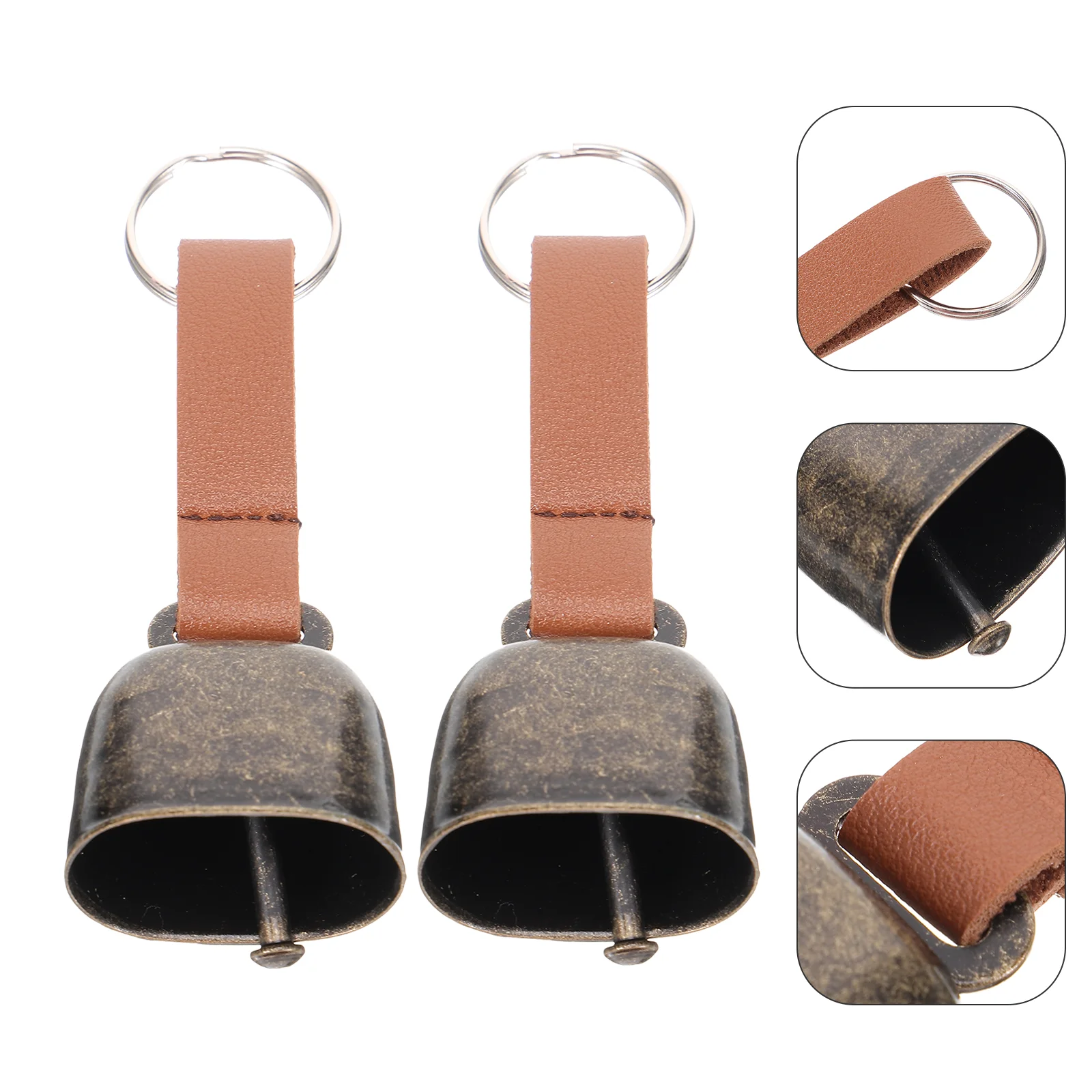 Campana repellente per orsi da 2 pezzi Campane vintage Mucca da esterno per animali domestici Bovini per cani in metallo Anti-smarrimento da viaggio