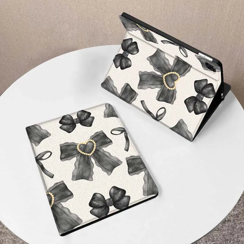 

Black Bow Fashion Pattern For Huawei MediaPad M5 T5 M6 SE C5e 11 12 X 2 Lite Pro Air S 12.2 Inch 5G Tablet Case