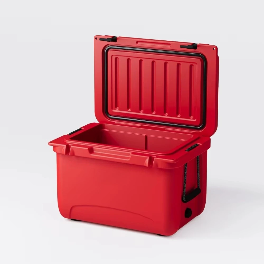 Factory 35L Portable Insulated PE Insulation Box Waterproof Outdoor Rigid Rotomolded Hunting Wine Storage Cooling Box - view 4