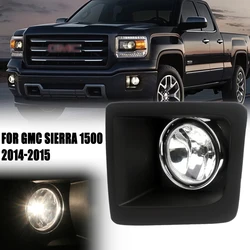 Front Bumper Fog Lamp Upgrade Kit FOR GMC Sierra 1500 2014-2015 Version Additional Foglight Set