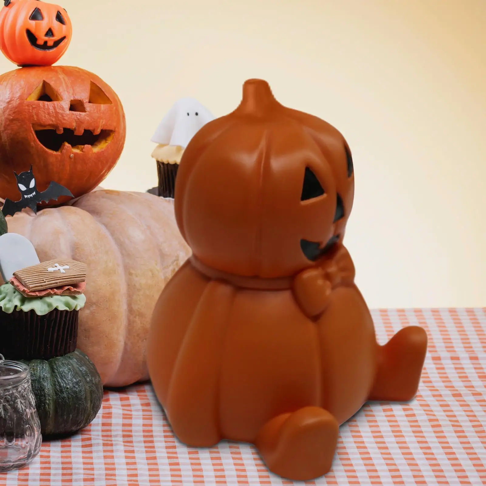 

Фигурка Хэллоуина, декор, размахивающие руки, милая жуткая статуя призрака из смолы, сезонное праздничное жуткие украшение для стола для дома, книжная полка