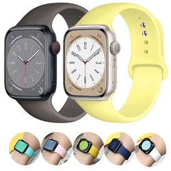 Correas para Apple Watch band 44mm 41mm 45mm 40mm 49mm 42mm 38mm pulsera deportiva de silicona correa iwatch Series Ultra 8 7 se 6 5 4 3