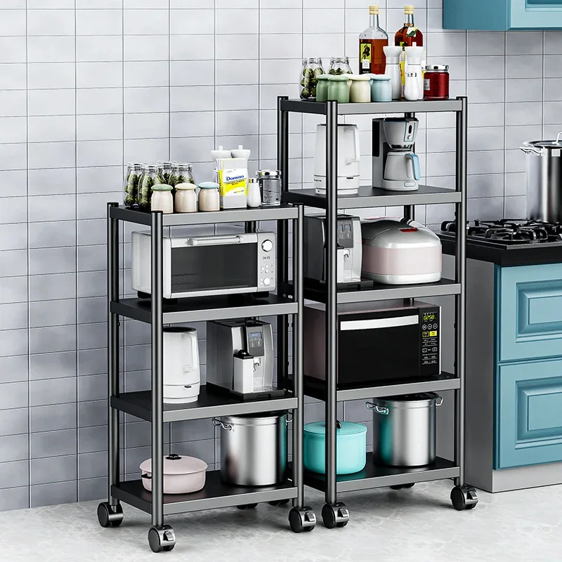 Multi-Functional Kitchen Pot Rack, Multi-Story Storage Shelves, Home and Living Room Microwave Oven Stand, Cookware Rack