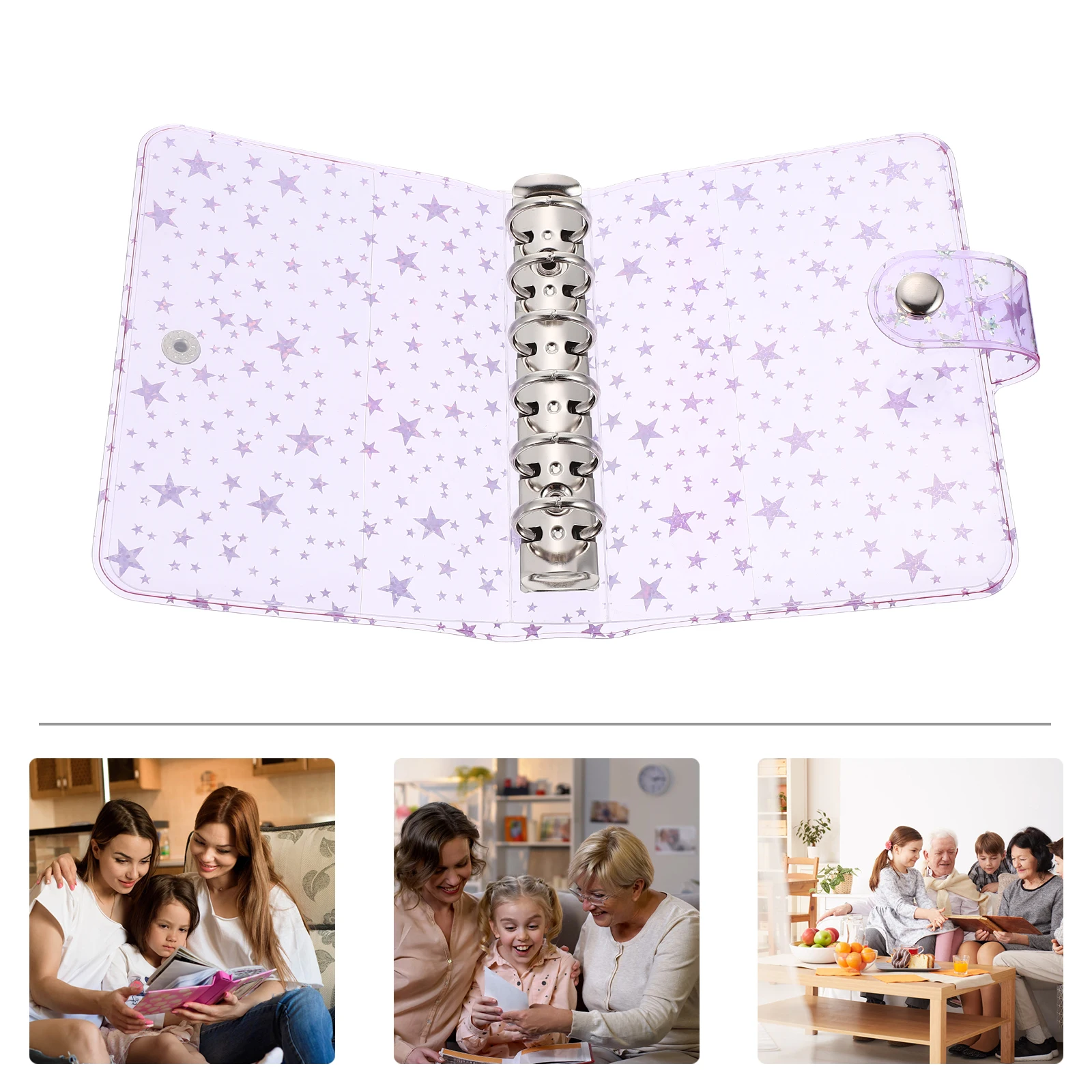 

Loose-leaf Book Cover Refillable Binder Waterproof Scrapbooking Notebook Journal