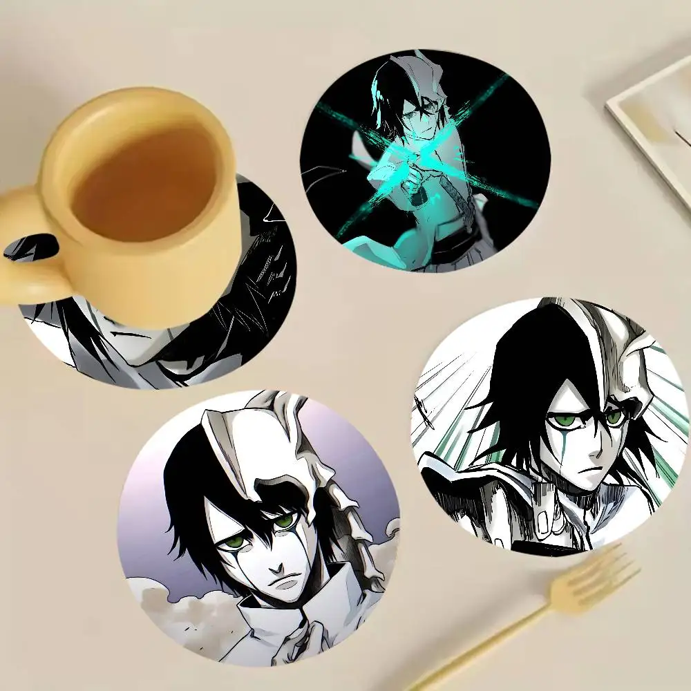 U-Ulquiorra Cifer B-BLEACH Heat-Resistant Pine Coasters Lightweight Sturdy for All Drinkware Easy to Clean