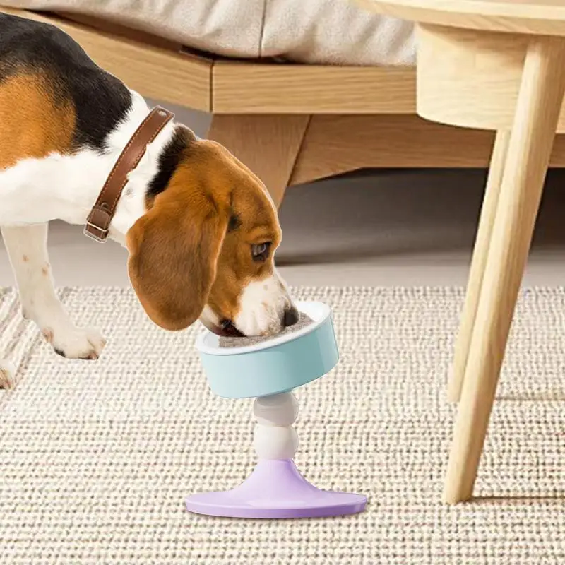 Dog Food Bowls Whisker Friendly Pet Food and Water Bowl Adjustable Dog Bowl with Stand Rotatable Dog Food Bowl for Pets Puppy