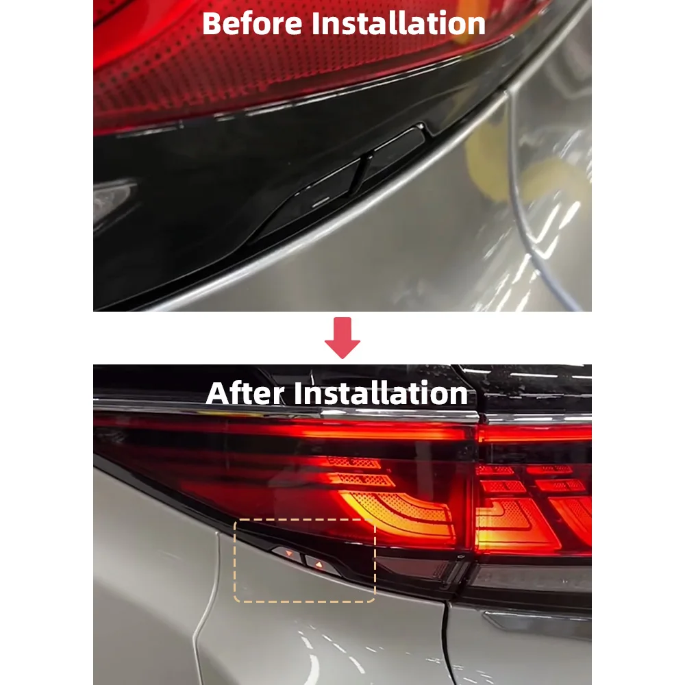 مفتاح الباب الخلفي للسيارة زر الضوء لملحقات ترقية مفتاح الباب الخلفي من سلسلة Alphard Vellfire 40 #4