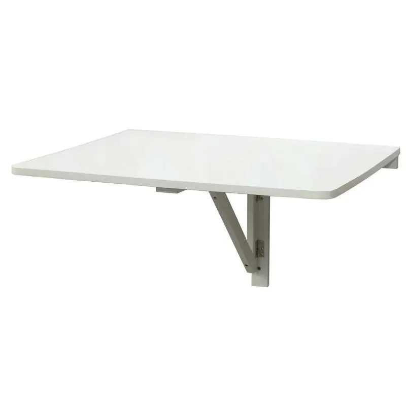 Wall Mounted Folding Table Space Saving Kitchen Drop Leaf Bar White