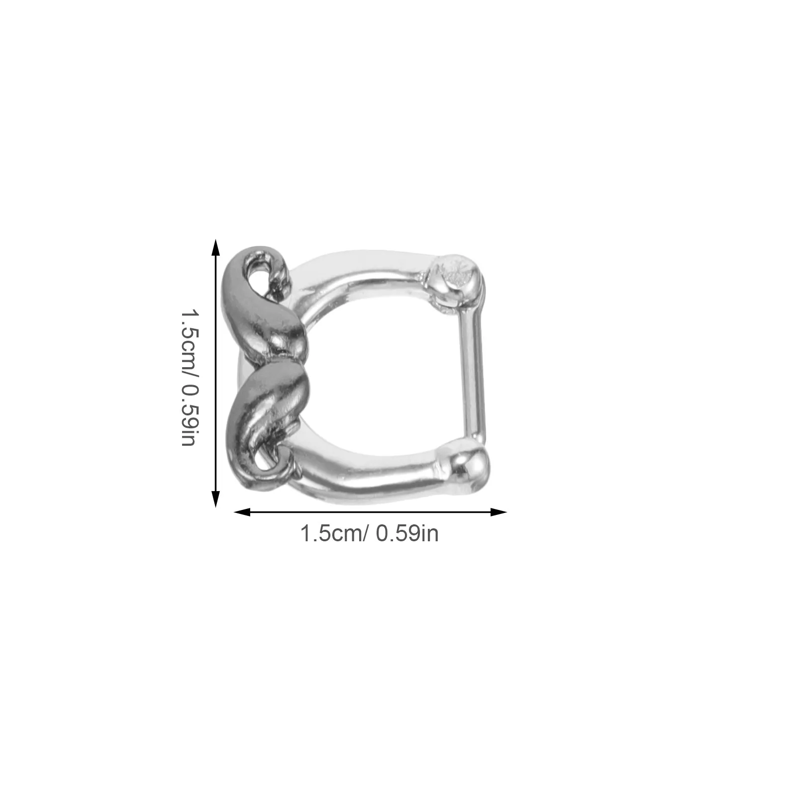 1Pair Mustache Nose Ring Hoop Stainless Steel Septum Ring Piercing Jewelry Body Piercing Body Jewelry for Women Nose Cuff