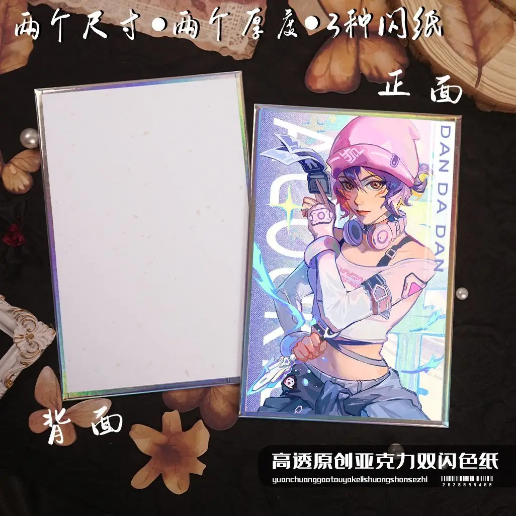 أنيمي Overwatch كيريكو تأثيري 15 سنتيمتر الاكريليك مزدوجة فلاش ورقة ملونة اللون بطاقة مكتب زينة صديق الهدايا