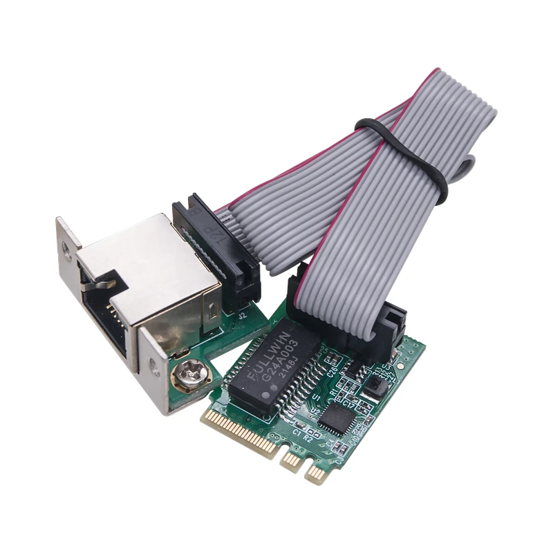 Placa de rede Ethernet m.2 a + e gigabit, 10/100/1000mbps, rtl8111h/rtl8111f, novo