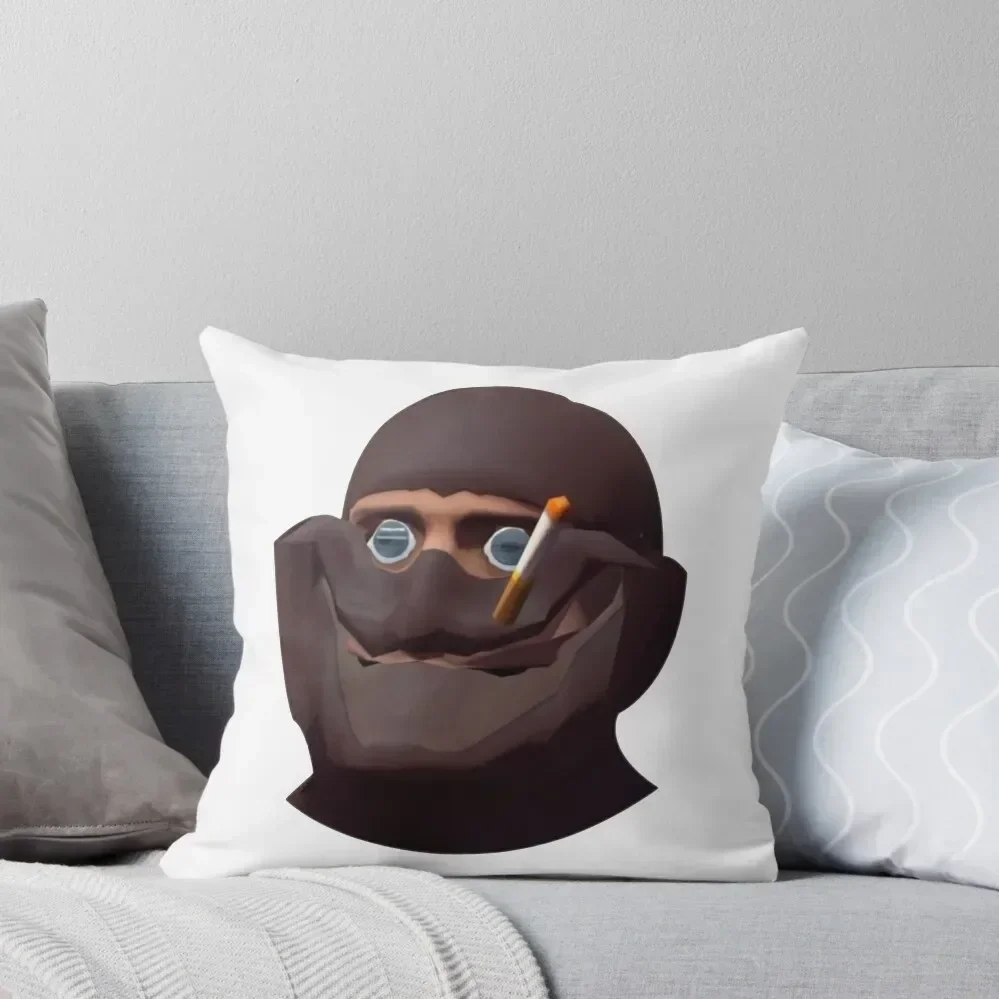 

Team Fortress 2 TF2 Spy Gmod Face Funny Meme Red Throw Pillow Rectangular Cushion Cover Throw Pillow pillow