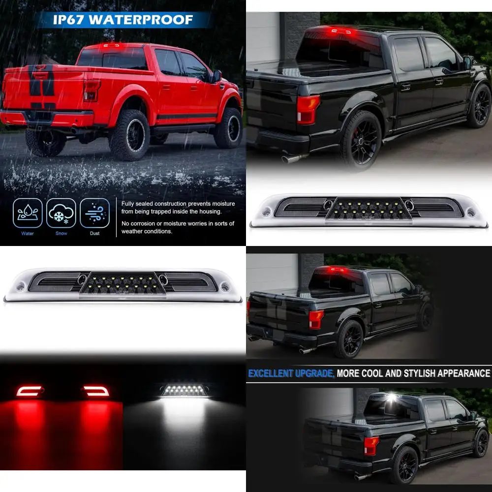 

Upgraded LED 3rd Brake Light for 2015-2024 F-150, Cargo Light for 2017-2024 F-Series Super Duty & 2019-2024 Ranger/2021-2025 Mav