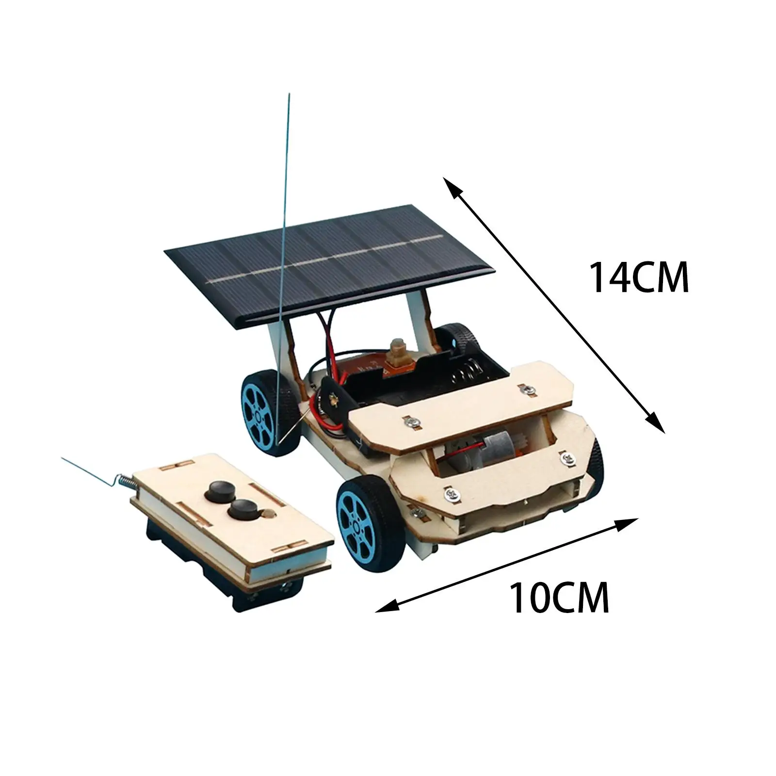 Kit de Experimentos de Projetos de Engenharia de Circuito de Carro Solar com Controle Remoto DIY para Crianças Meninos e Meninas de 8 a 12 Anos