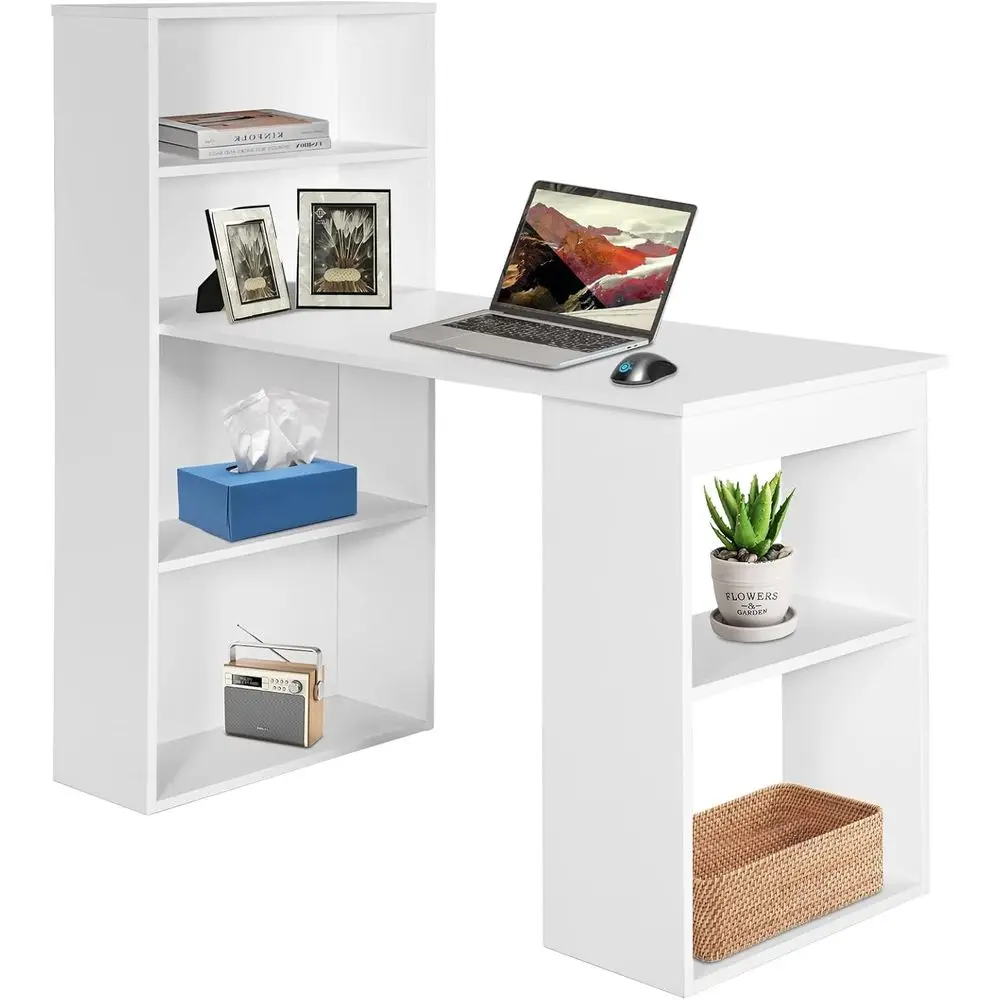 

48 Wide 6-Tier Storage Computer Desk for Study and Home Office, Easy Assembly