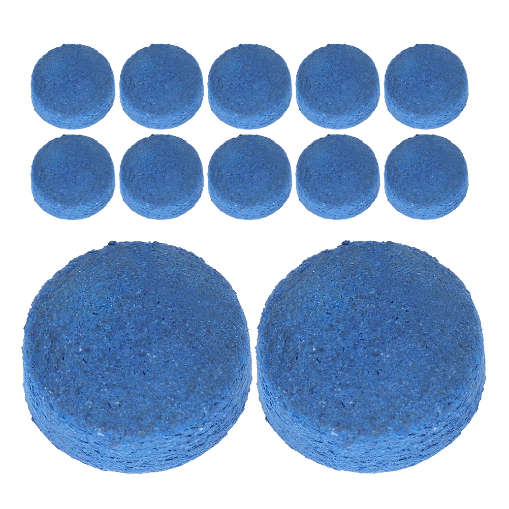 

50 шт., наконечники для кия, аксессуары для бильярда, светло-голубые помпоны, сменные наконечники для снукерного кия, улучшенное управление, прочные поддельные