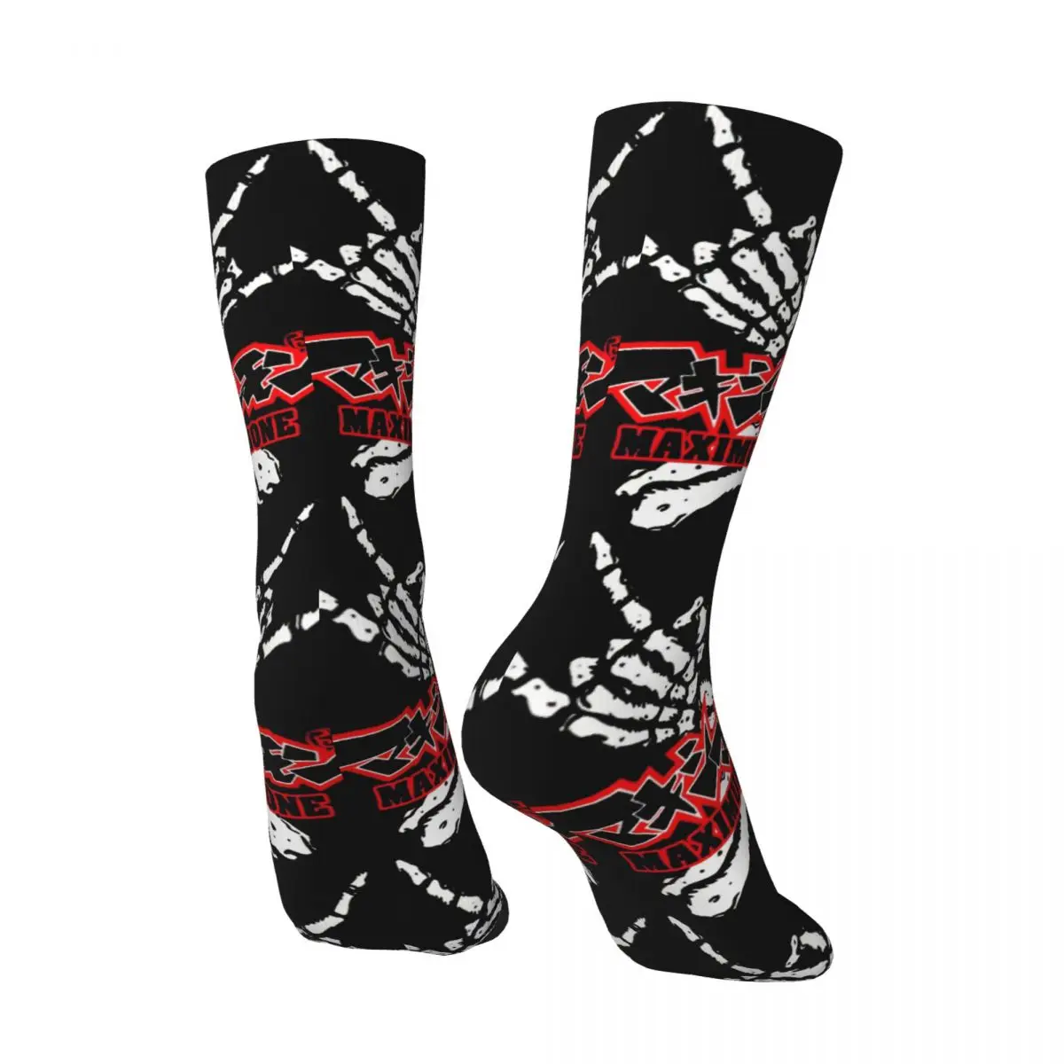 Funny Crazy compression Maximum The Hormone Sock for Men Hip Hop Harajuku Goth Style Happy Pattern Printed Boys Crew Sock