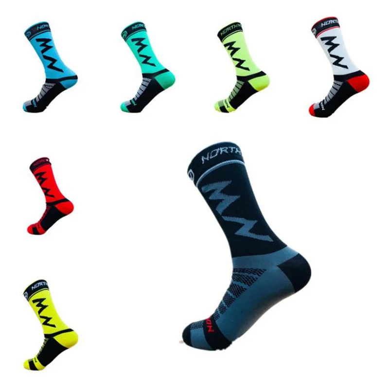 Chaussettes de sport professionnelles unisexes, pour vélo, course à pied, basket-ball, cyclisme, haute qualité