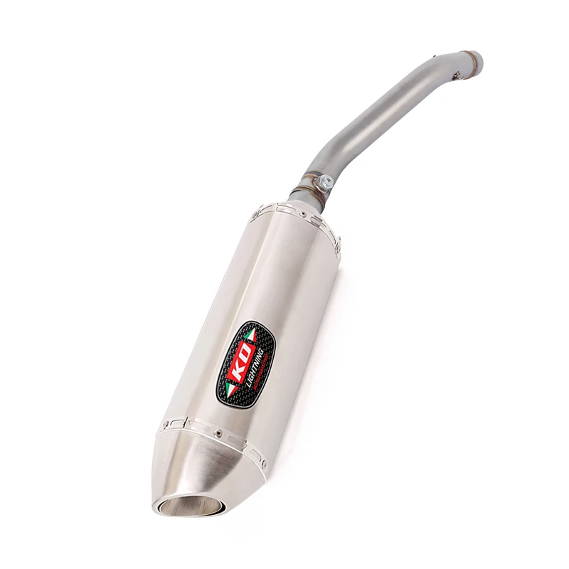 

ZX6R для Kawasaki Ninja ZX6R 2024 2025, средний глушитель выхлопной трубы, побег из нержавеющей стали, надеваемая хвостовая банка с DB Killer