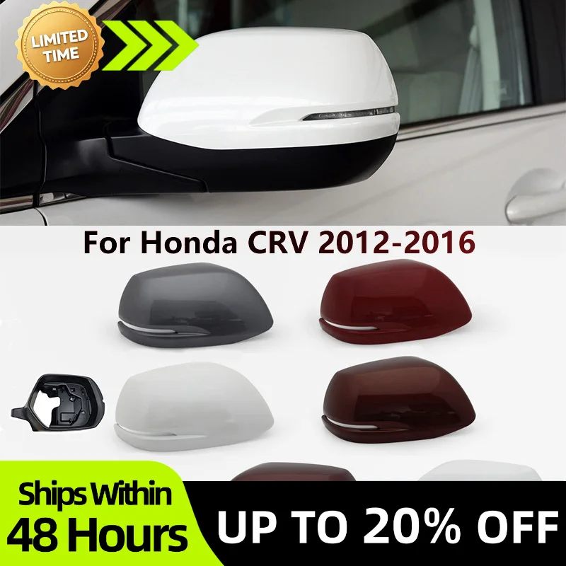 TLXT For Honda CRV CR-V 2012 2013 2014 2015 2016 Car Wing Door Side Mirror Cover Lid Outside Rearview Mirror Cap Shell House