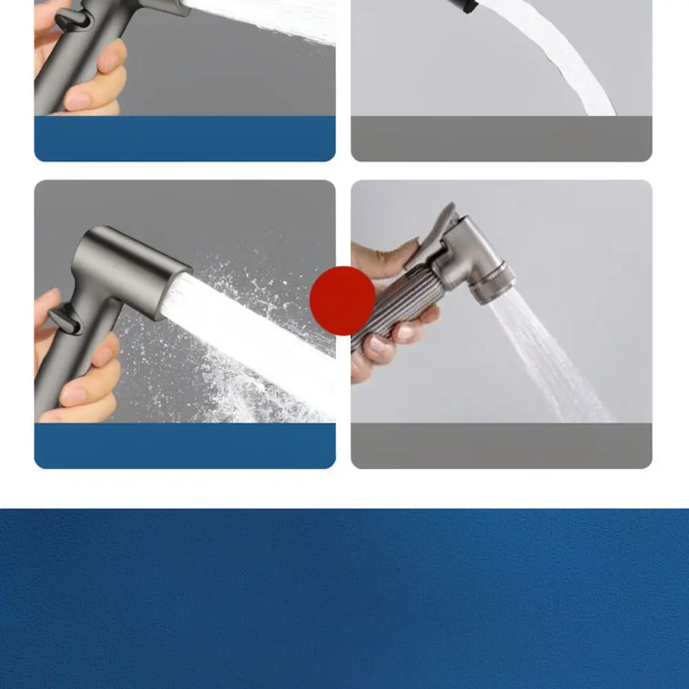 Brass Toilet Bidet Applicator High Pressure Sprayer Bathroom Shower Head Portable Handheld Hygiene Cleaning Faucet Tool