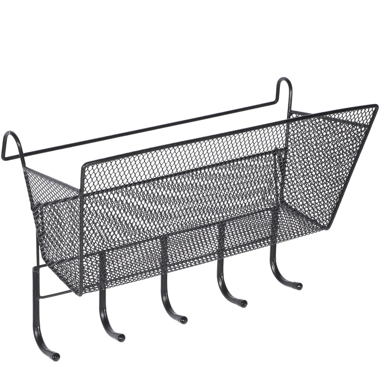 

Hanging Basket Under Partition Dorm Storage Organizer Bedroom Iron Storage Rack Large Capacity Hanging Wall Basket
