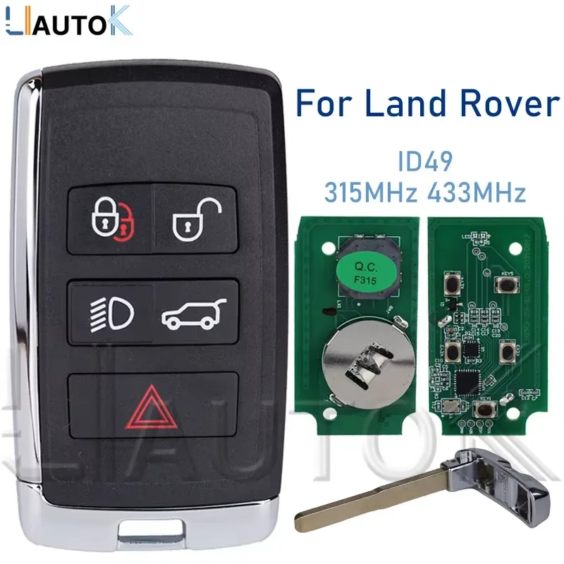 

Remote Key For Land Rover LR2 LR4 For Jaguar F-Pace F-Type XE XF XJ PSFOB/FOBL4LR Support K518 2017-2022 ID49 315MHz 433MHz