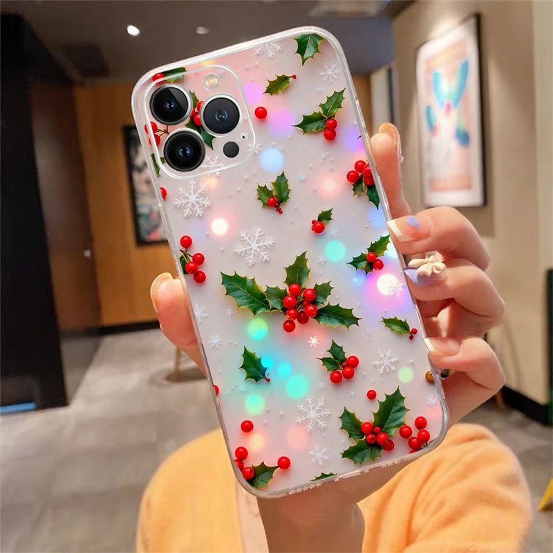 

Phone Case For iphone 17 Pro Max 17Pro 17Air 16 15 14 13 Pro Max 15 16 Pro 15Plus Christmas Ball Tree