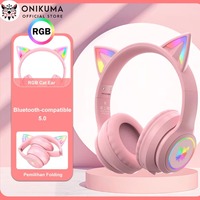 ONIKUMA B90 Gaming Headset Dual Mode Connectivity Fully Compatible Bluetooth 5.0 Children's Headphones Noise-Canceling Stereo