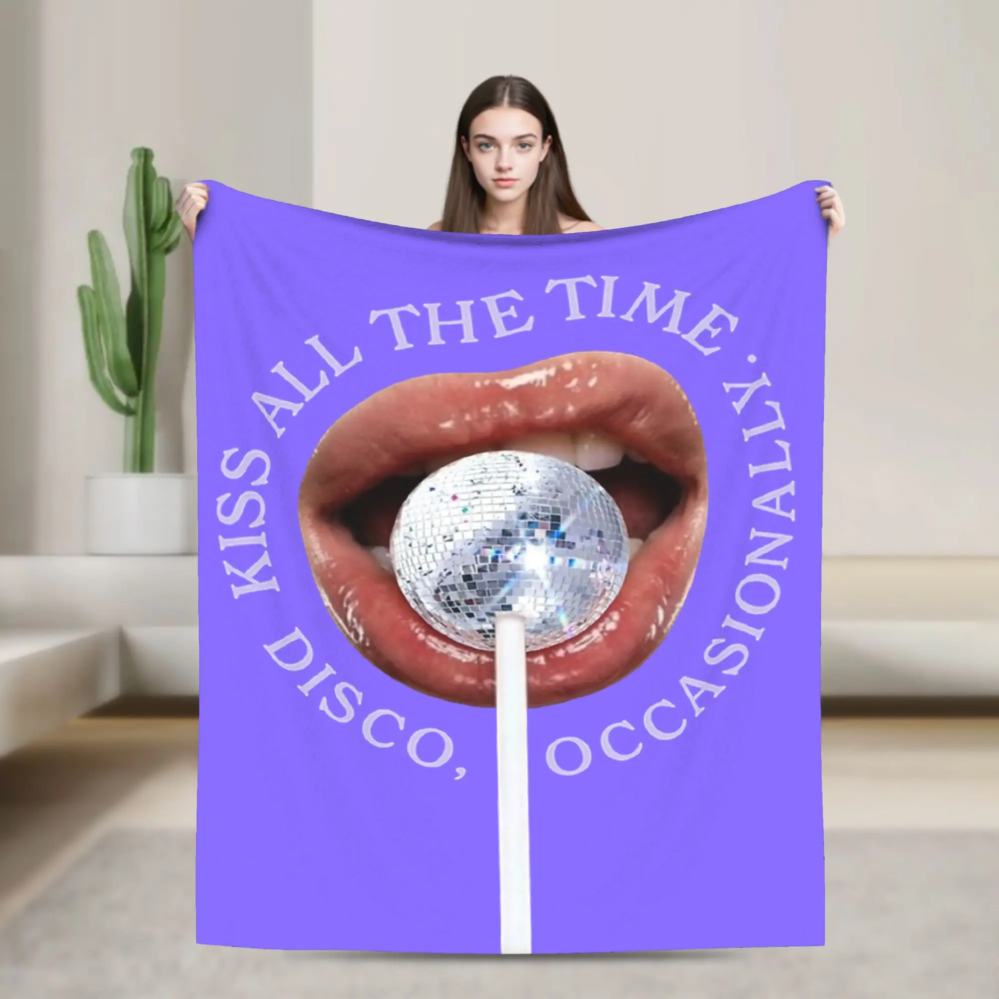 2026 Harrys Kiss All The Time Disco Occasionally Blanket Styles  Fuzzy Awesome Warm Throw Blanket for Home Textile Decor