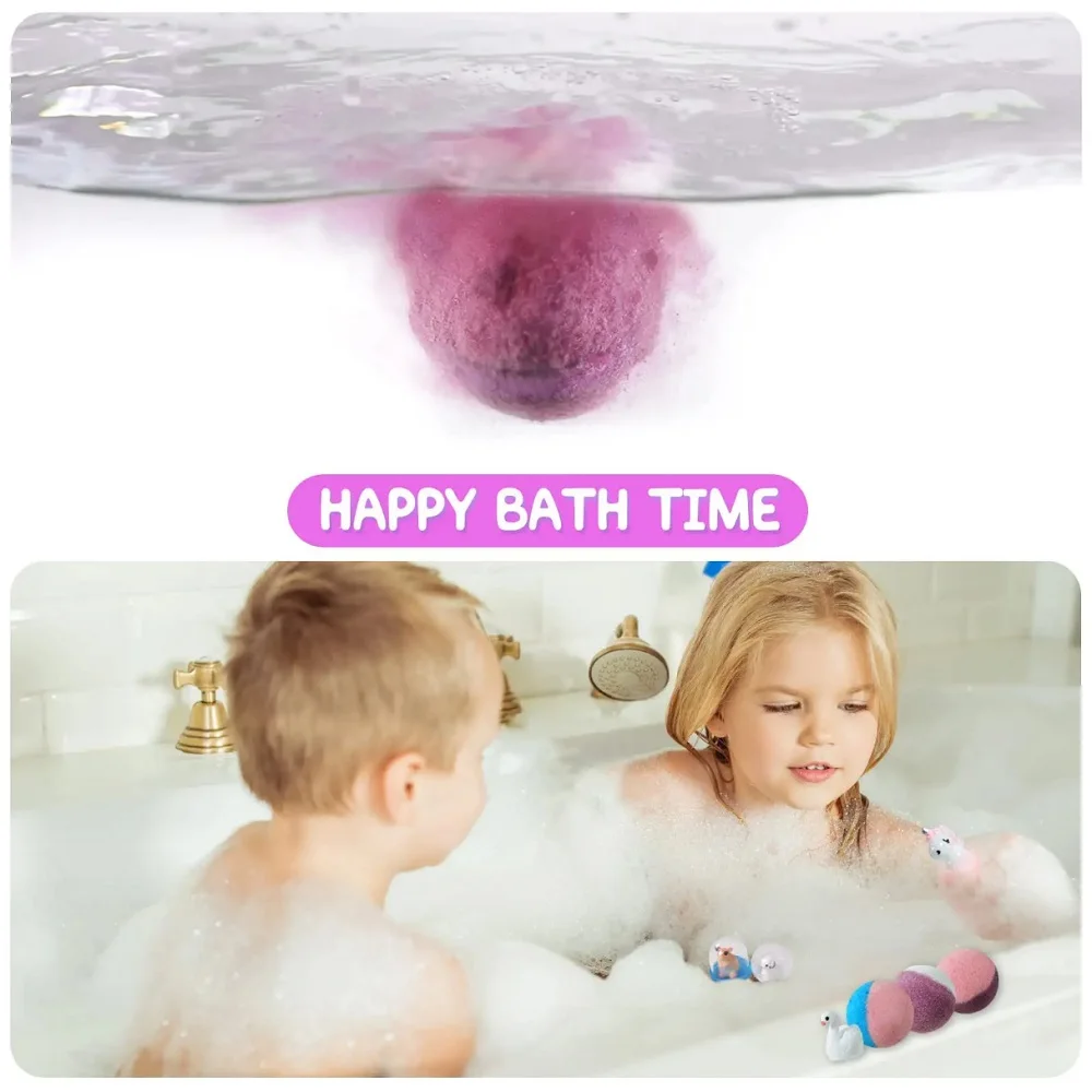 15 adet/paket çocuk banyo topları hediye seti bitki uçucu yağ banyo topu dahil oyuncaklar kabarcık spa banyosu için