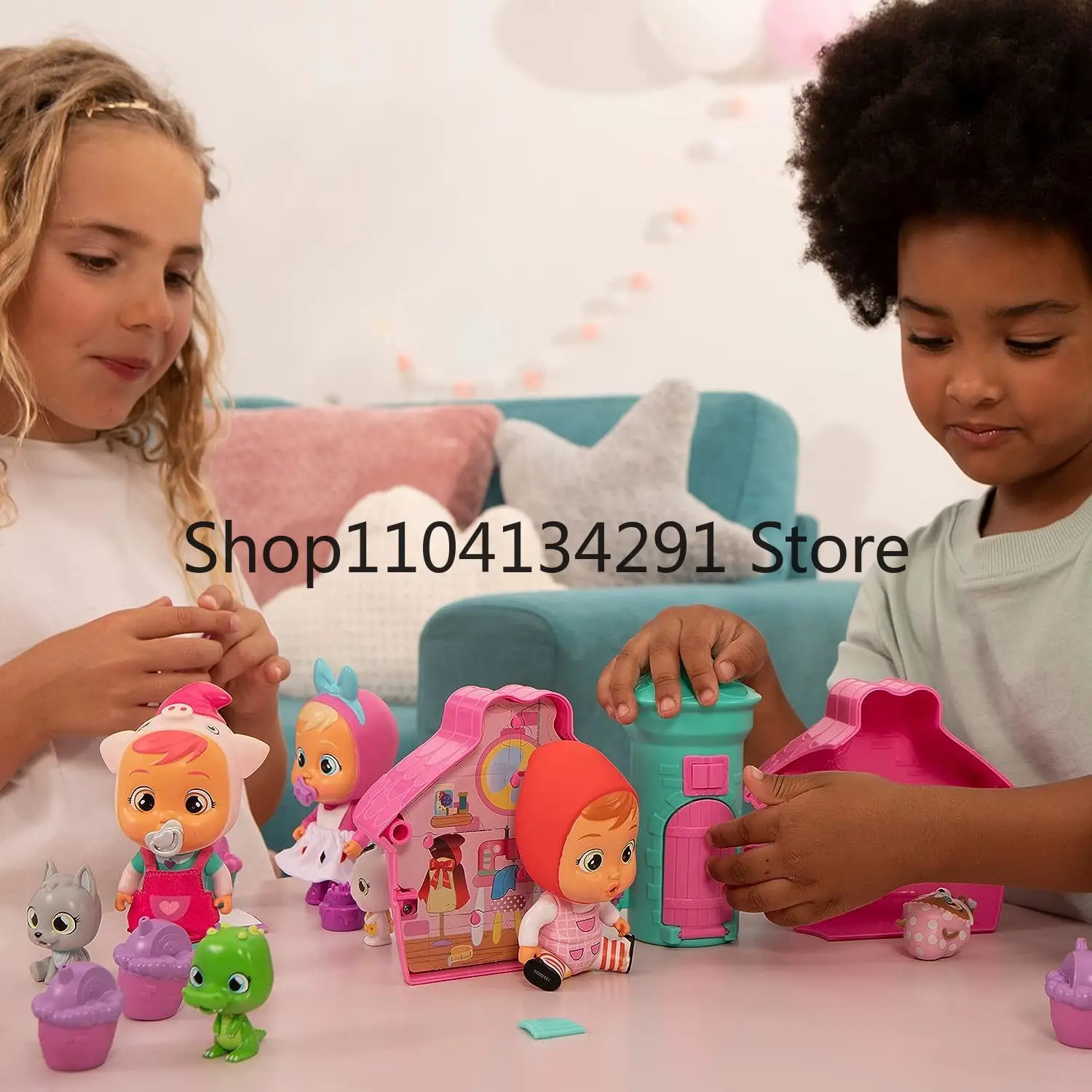 الأصلي صرخة Beies البكاء دمية ماجيك الدموع صندوق أعمى تحصيل لعبة لعب الأدوار تمثال نموذج لعبة أطفال هدية عيد ميلاد