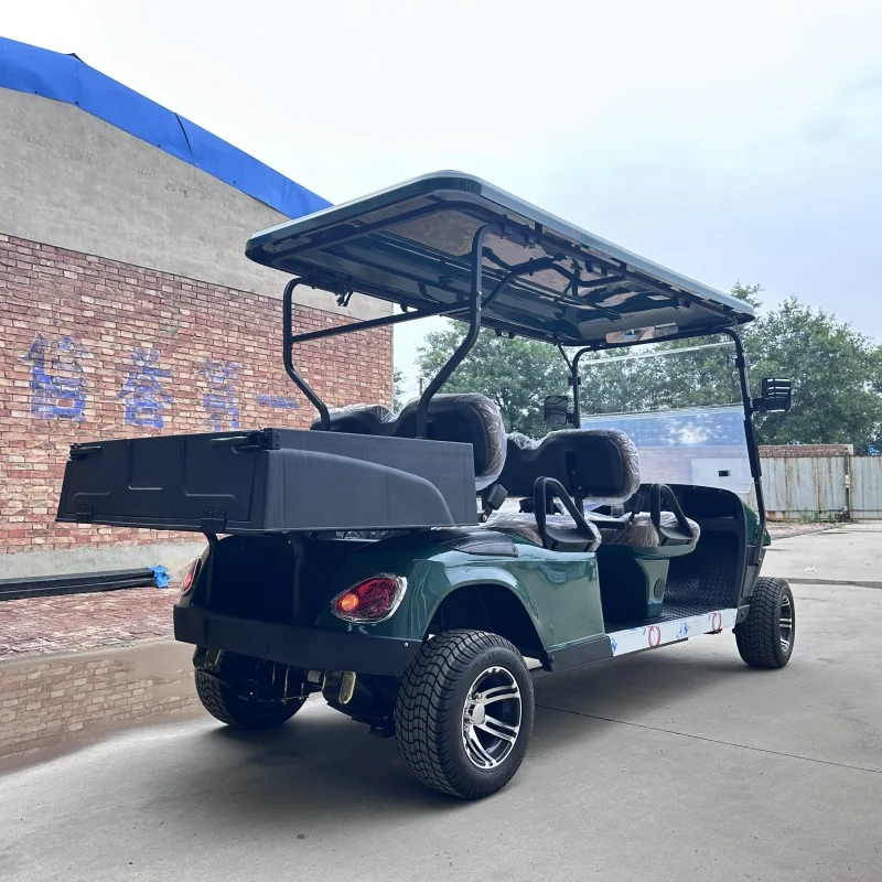 2025 نمط جديد 48 فولت 60 فولت 72 فولت نادي عربة كهربائية الألواح الشمسية بطارية تعمل 2 4 6 8 مقاعد عربات الغولف الكهربائية #3