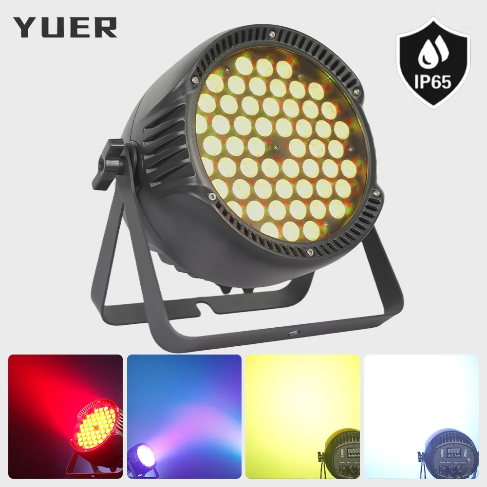 

Waterproof 54X3W LED RGB Par light with strobe effect DMX512 Outerdoor stage light For DJ Disco party wedding bar KTV club