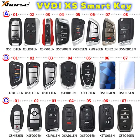 XHORSE VVDI Control remoto de proximidad con llave inteligente universal PN: XSKF01EN/XSKF20EN/XSKF21EN/XSMQB1EN/XSCS00EN/XSTO01EN/XSTO03EN/XSJP0EN