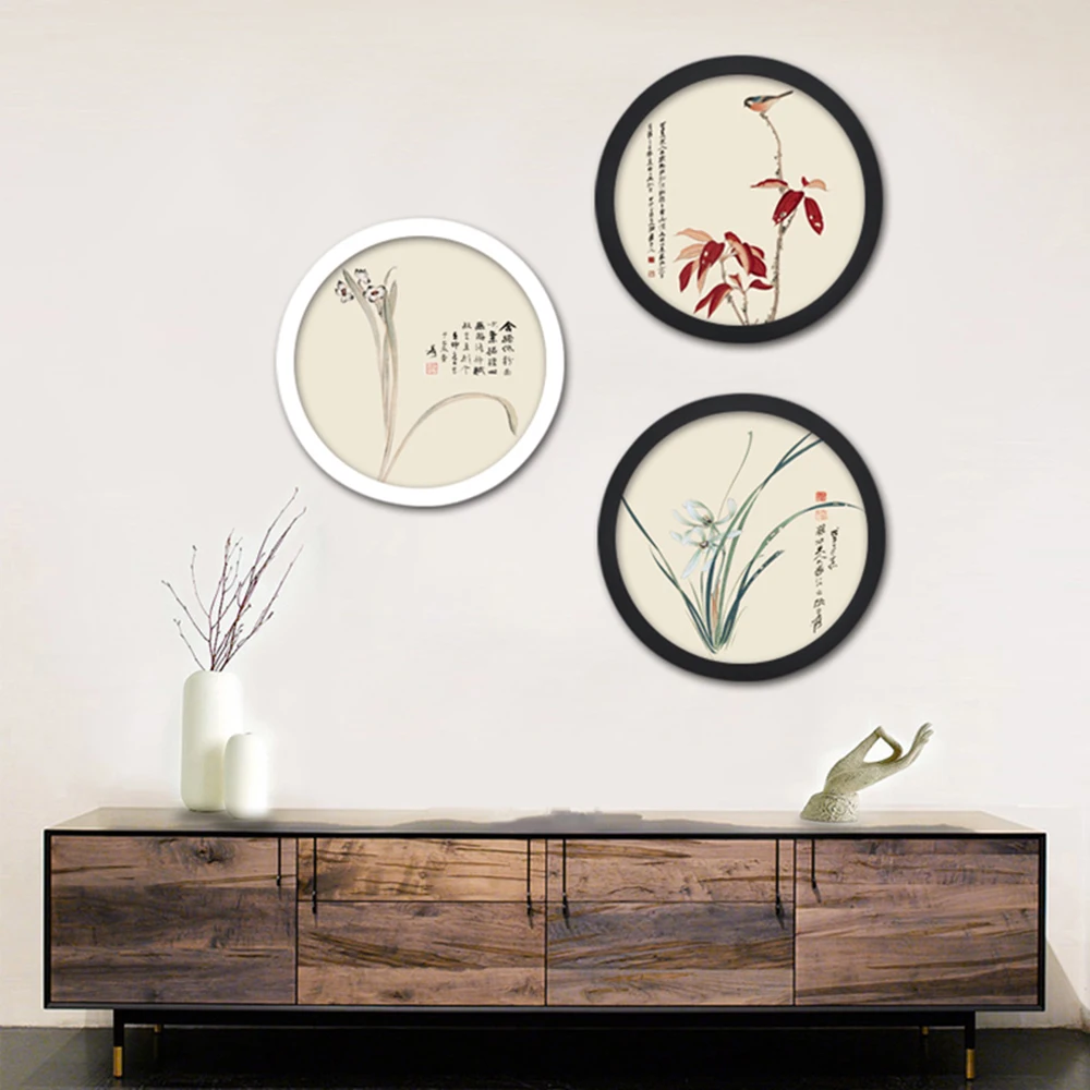 6-12inch Modern Weeding Gift Round Photo Frame Hanging Wall Mounted Picture Frame